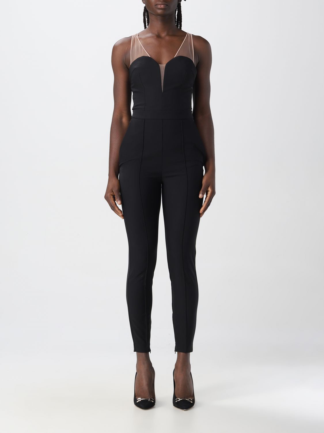 ELISABETTA FRANCHI: jumpsuits for woman - Black | Elisabetta Franchi ...