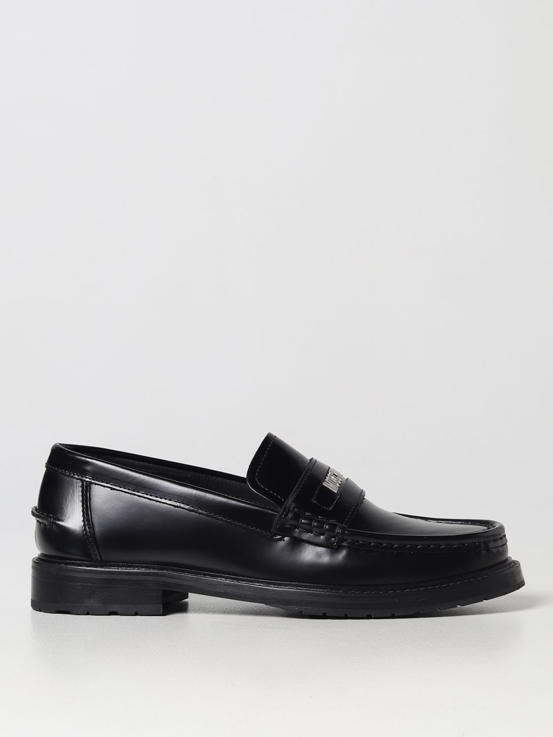 MOSCHINO COUTURE: loafers for woman - Black | Moschino Couture loafers ...