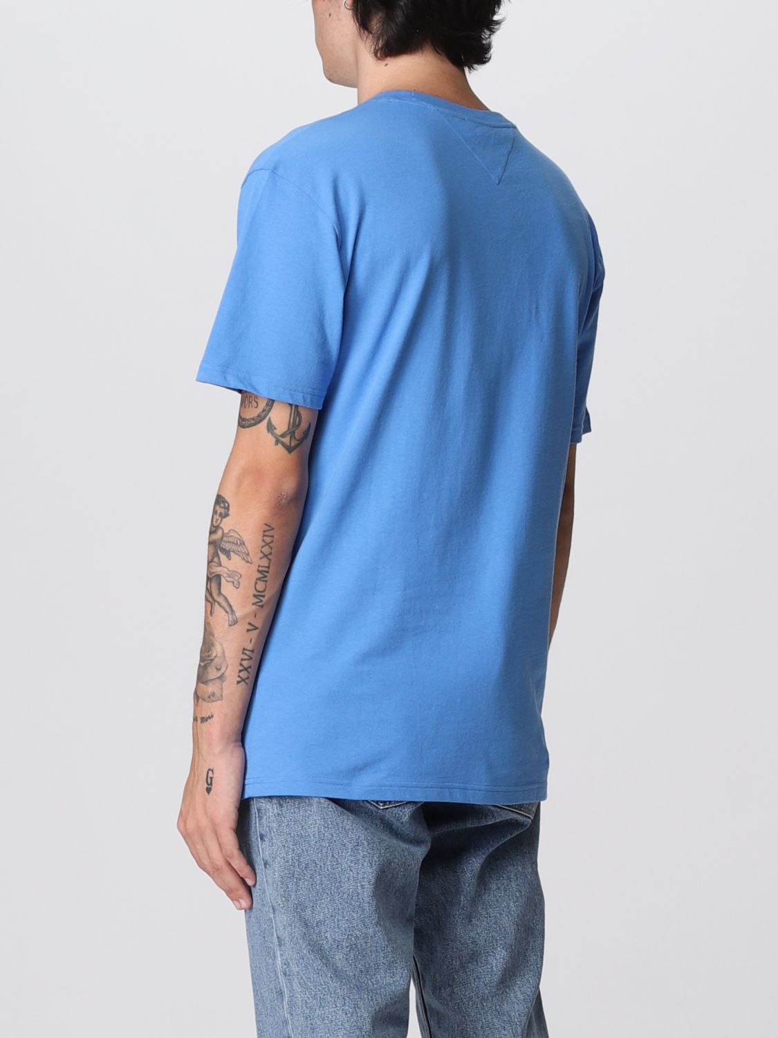 TOMMY JEANS: t-shirt for man - Royal Blue | Tommy Jeans t-shirt ...