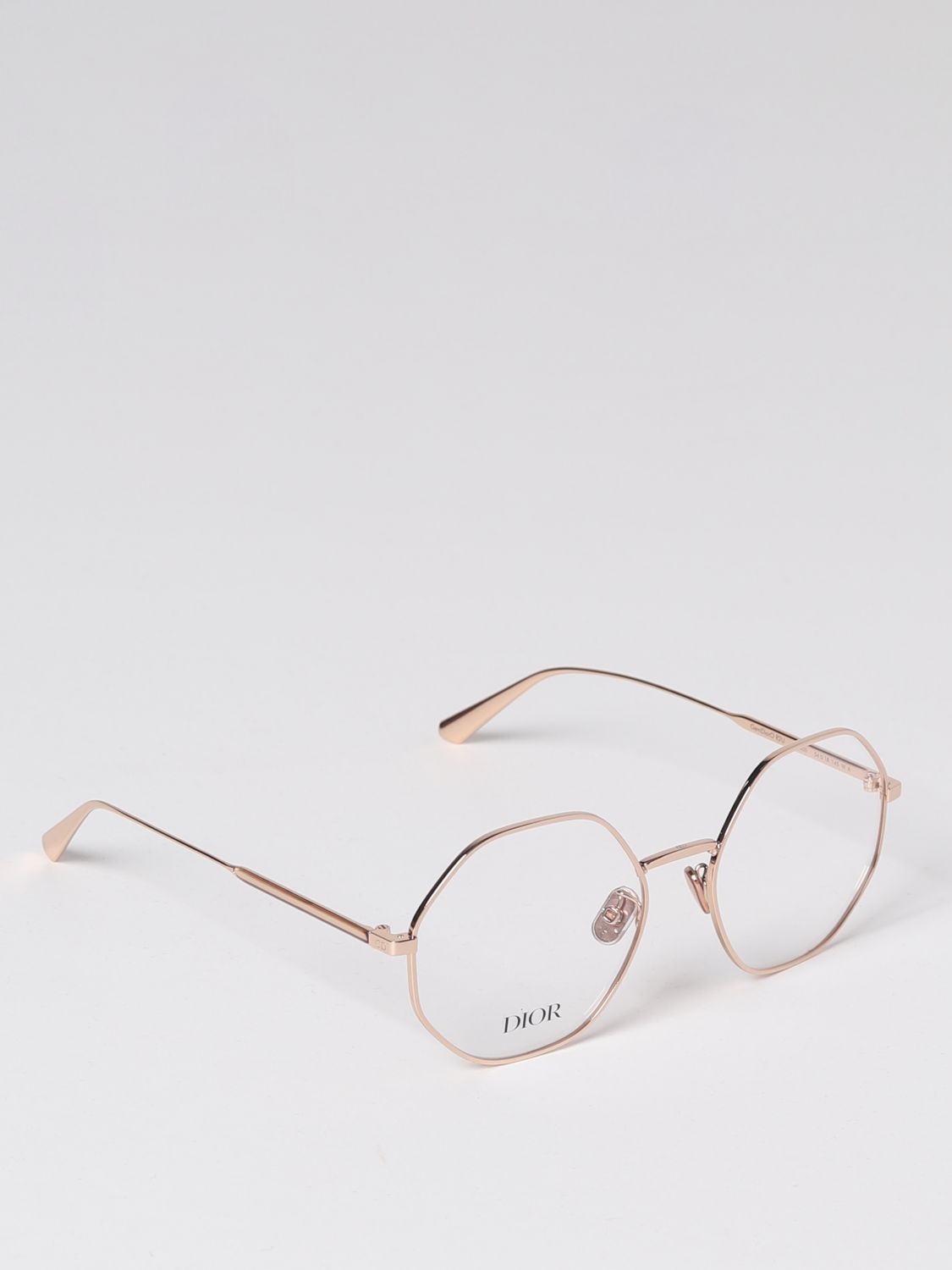 DIOR: optical frames for woman - Rose Gold | Dior optical frames ...