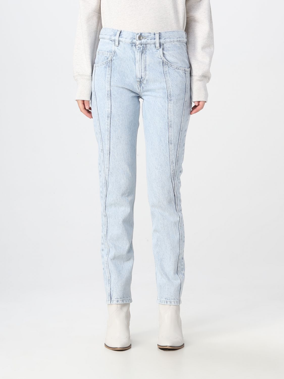 Shop Isabel Marant Jeans  Woman Color Blue