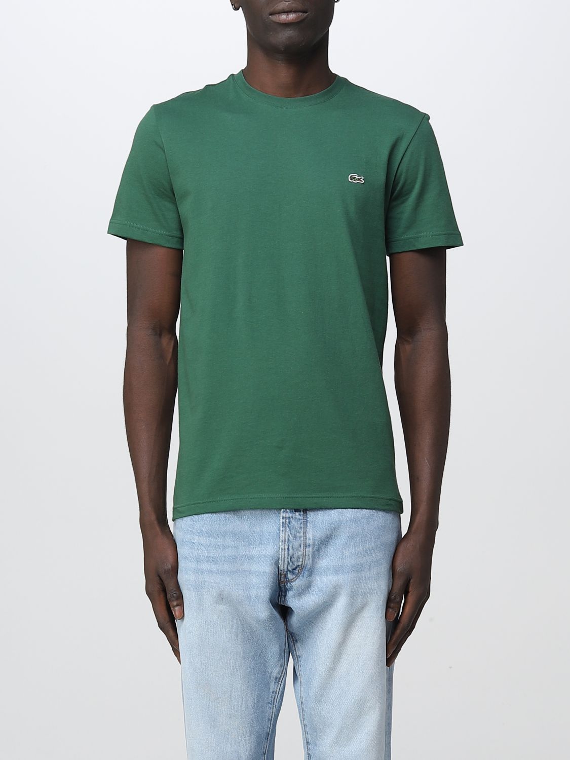 Mathis Kilde Indtil t-shirt for man - Green | Lacoste t-shirt TH2038 online at GIGLIO.COM
