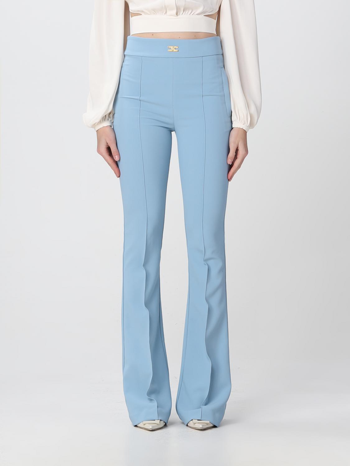 ELISABETTA FRANCHI TROUSERS IN STRETCH FABRIC,d83386011