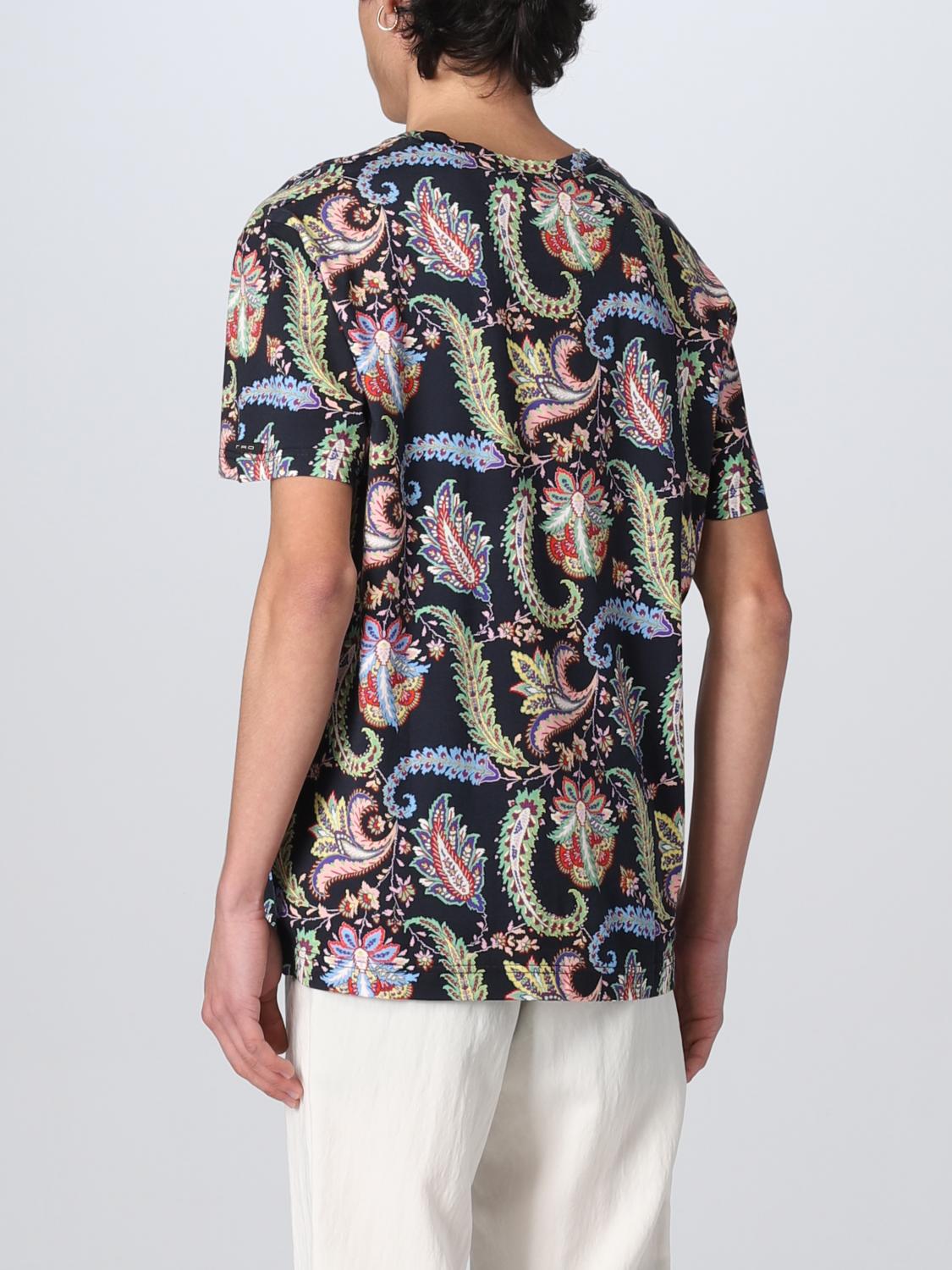T-shirt Etro: T-shirt Etro con stampa Paisley ornamentale blue 3