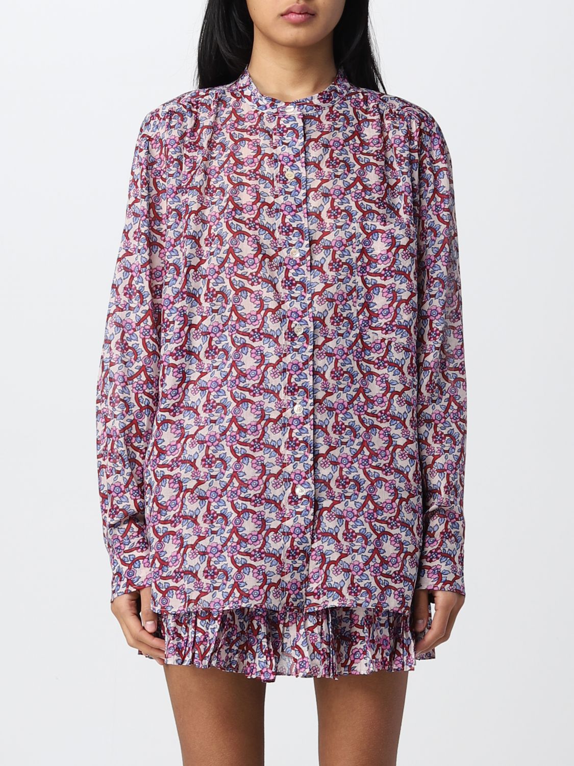 ISABEL MARANT ETOILE: shirt for woman Ecru | Isabel Marant Etoile HT0028FAA1J50E online on GIGLIO.COM