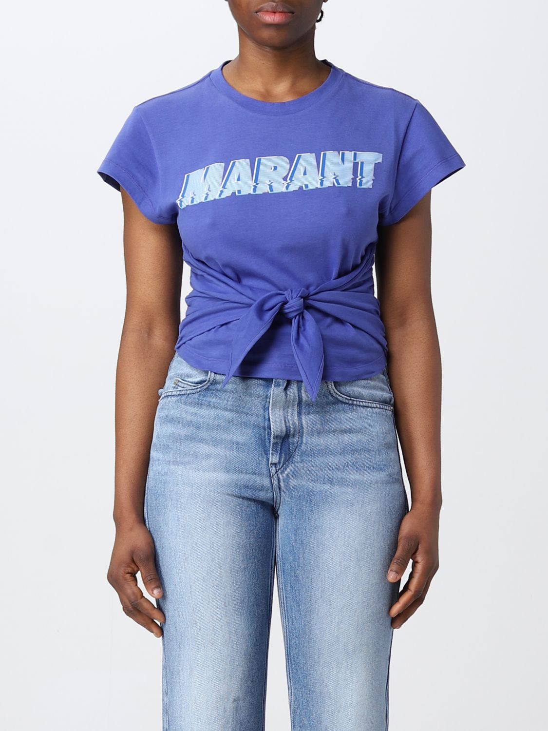 Meetbaar Station Extreme armoede ISABEL MARANT ETOILE: t-shirt for woman - Electric Blue | Isabel Marant  Etoile t-shirt TS0033FAA1N91E online on GIGLIO.COM