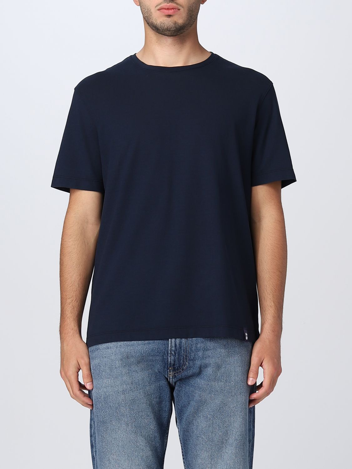 Shop Drumohr T-shirt  Men Color Blue 3