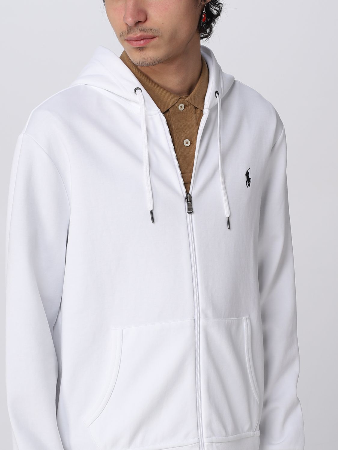 POLO RALPH LAUREN: sweatshirt for man - White | Polo Ralph Lauren sweatshirt  710881517 online on 