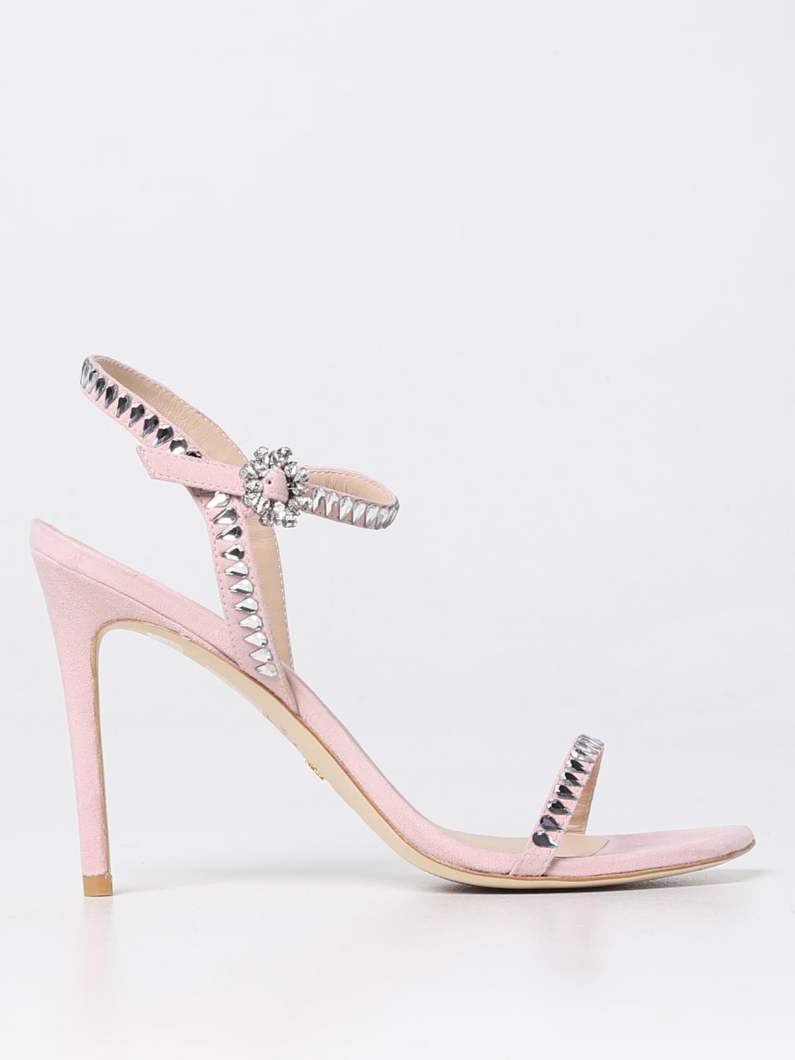 Stuart Weitzman Woman Sandals Light Pink Size 9.5 Soft Leather In Pink