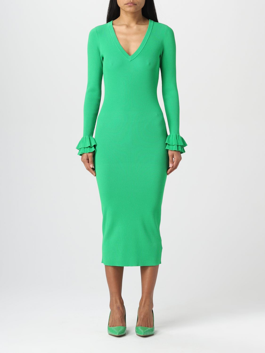 MICHAEL KORS: dress for women - Green | Michael Kors dress MF281EM33D  online on 