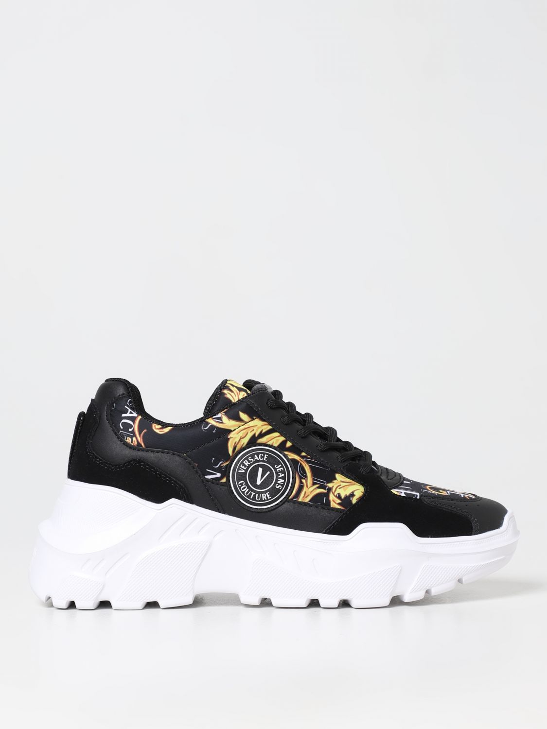VERSACE JEANS COUTURE: sneakers for woman - Black | Versace Jeans ...