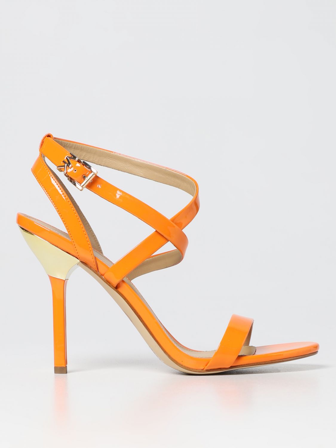 MICHAEL KORS: heeled sandals for woman - Orange | Michael Kors heeled  sandals 40S3ASHS1A online on 