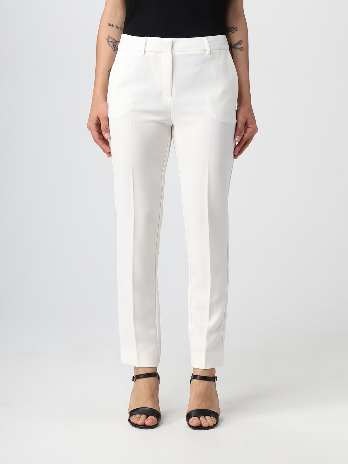 Shop Simona Corsellini Pants Woman Color White