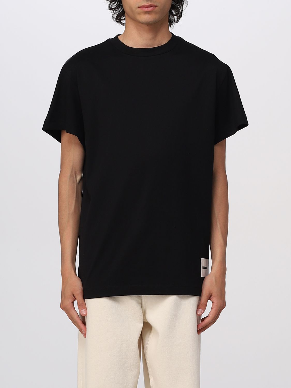 JIL SANDER: t-shirt for man - Black | Jil Sander t-shirt J47GC0J45048 ...