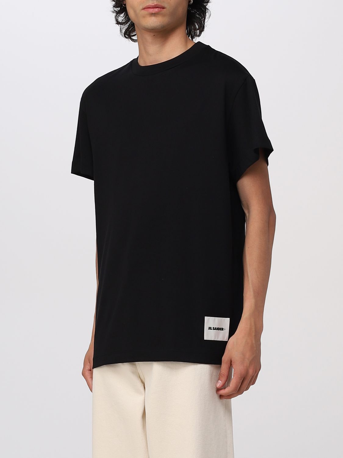 JIL SANDER: t-shirt for man - Black | Jil Sander t-shirt J47GC0J45048 ...