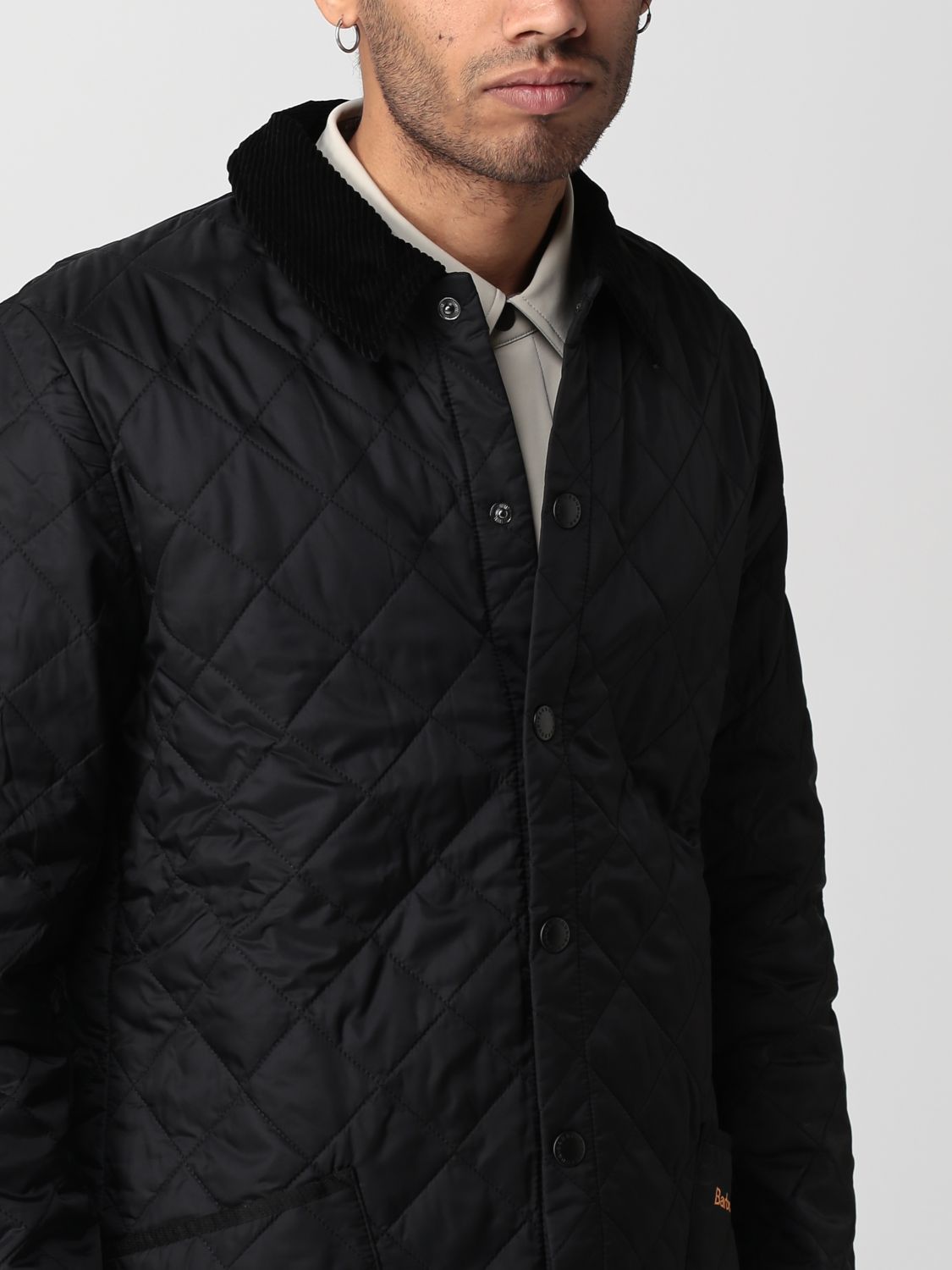 Botsing Vliegveld toelage BARBOUR: jacket for man - Black | Barbour jacket MQU0240 online on  GIGLIO.COM