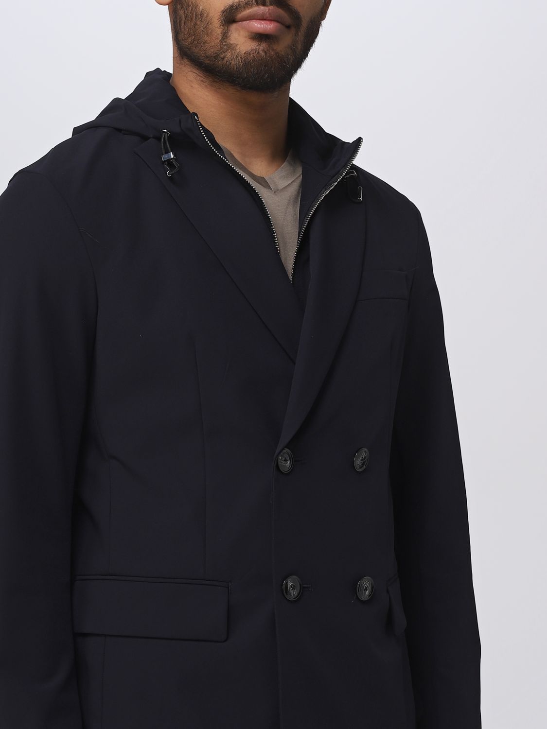 EMPORIO ARMANI: jacket for man - Blue | Emporio Armani jacket 3R1GL91NNIZ  online on 