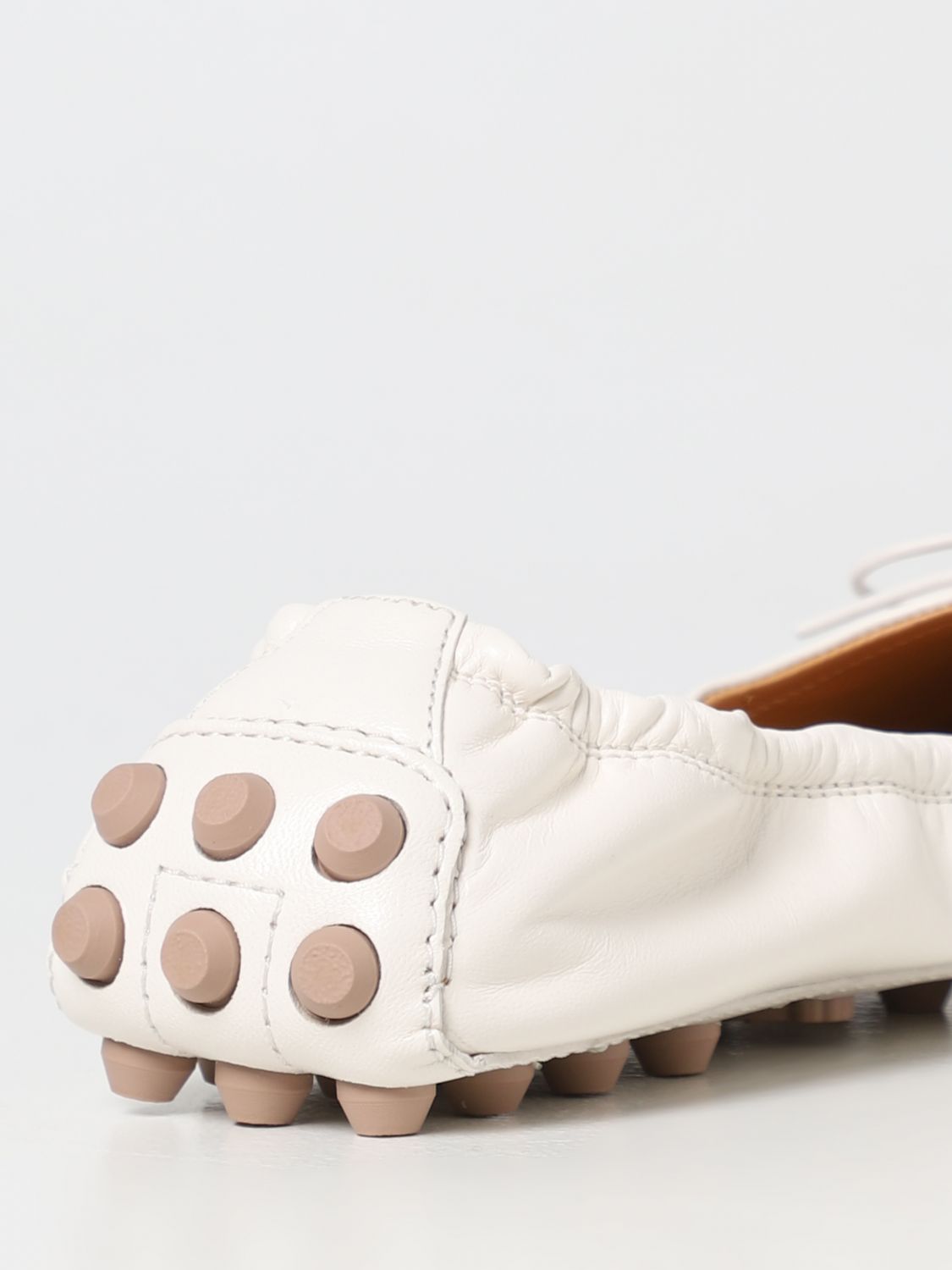 TOD'S: ballet flats for woman - Ivory | Tod's ballet flats ...