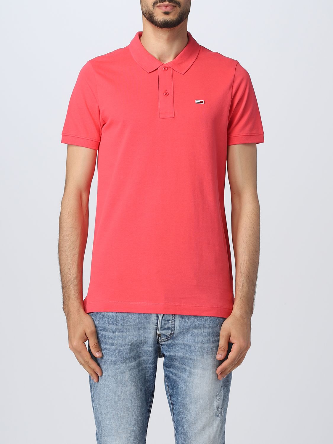 Tommy Jeans Polo Shirt  Men Color Pink