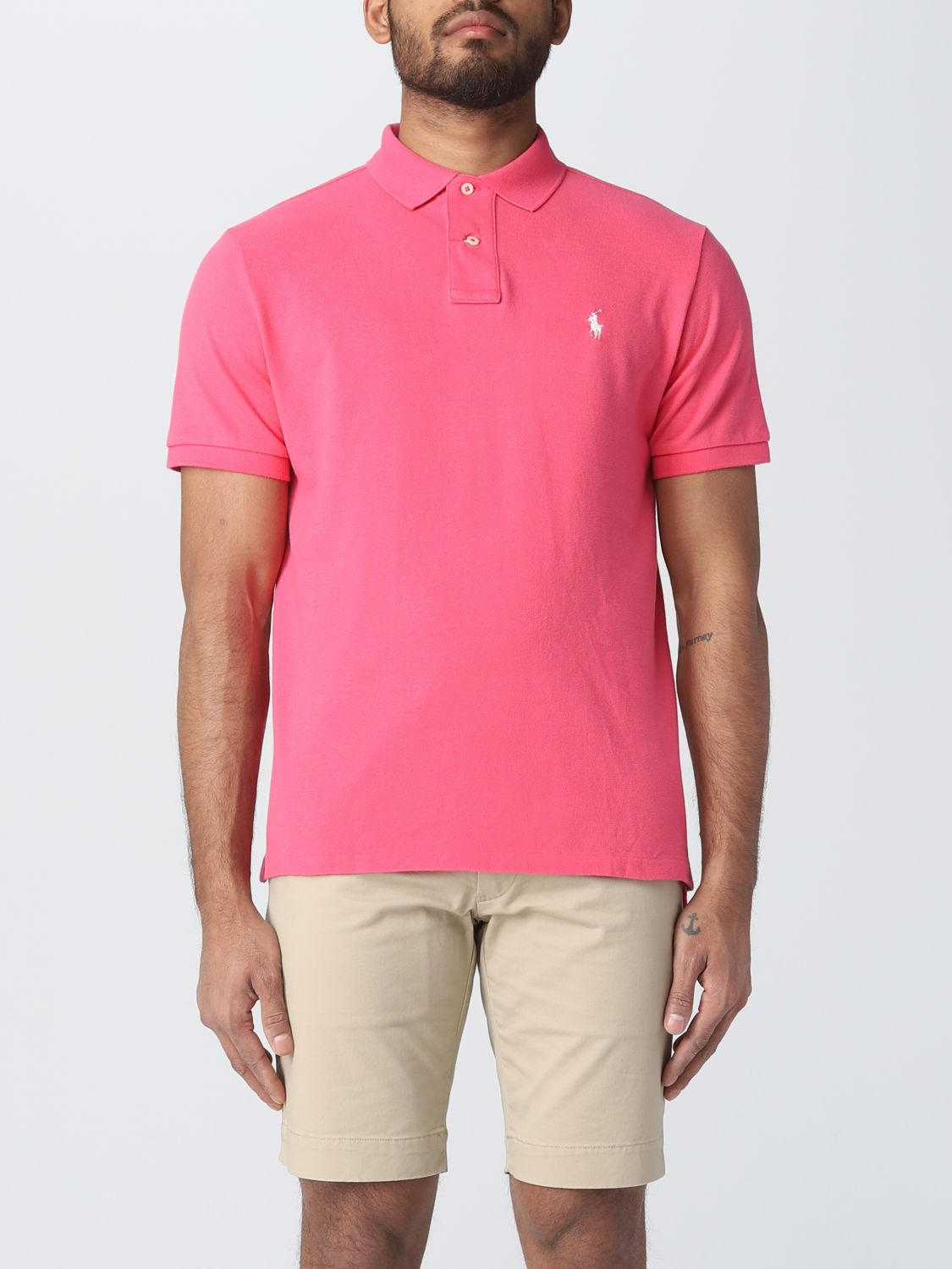 tekst zwak typist POLO RALPH LAUREN: polo shirt for man - Pink | Polo Ralph Lauren polo shirt  710782592 online on GIGLIO.COM