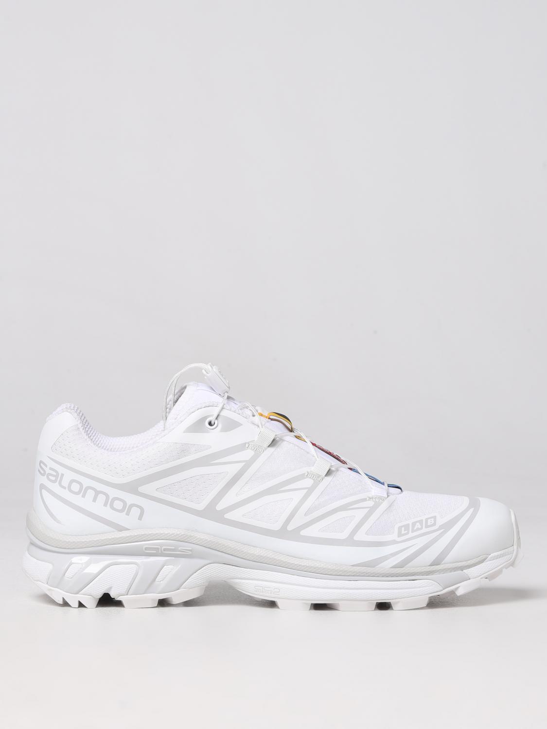 Salomon Quicklace Xt 6 Sneakers With White Mesh Panels And Branded Insole In White