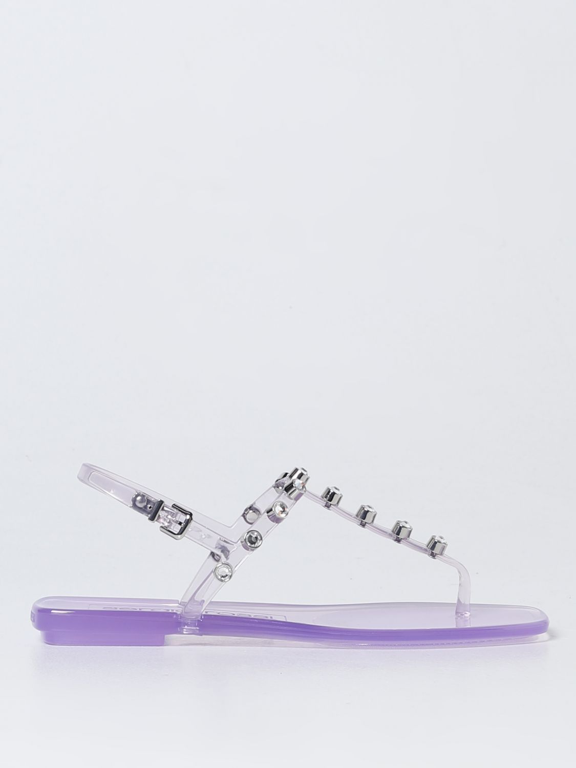 Shop Sergio Rossi Flat Sandals  Woman Color Lilac