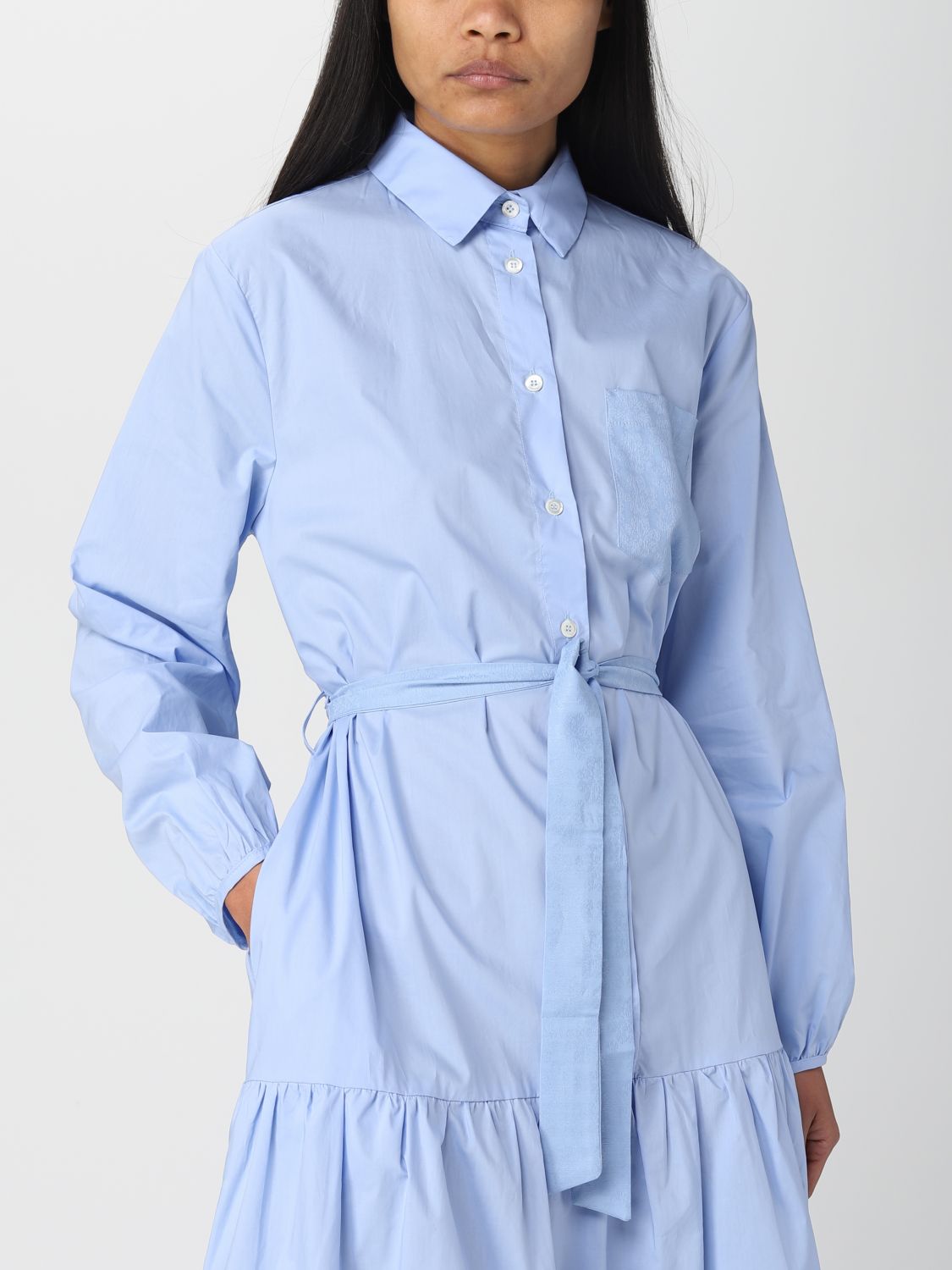 Vestido Semicouture: Vestido Semicouture para mujer azul claro 3