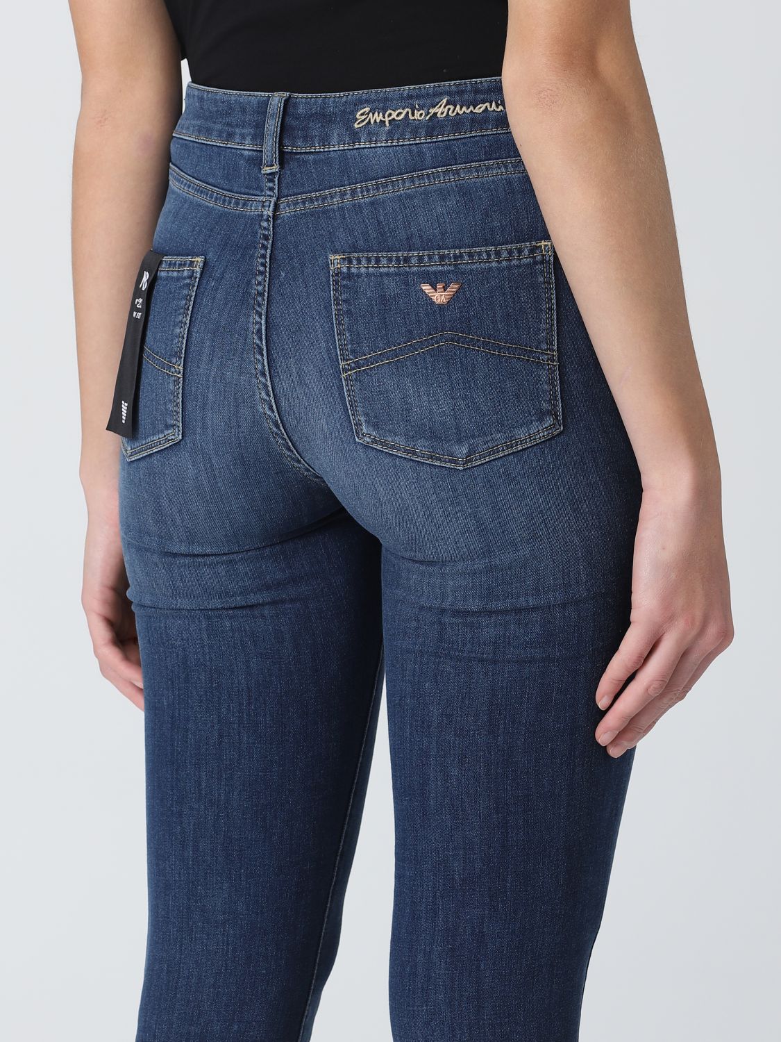 EMPORIO ARMANI: jeans for woman - Denim | Emporio Armani jeans 3R2J182DZ4Z  online on 