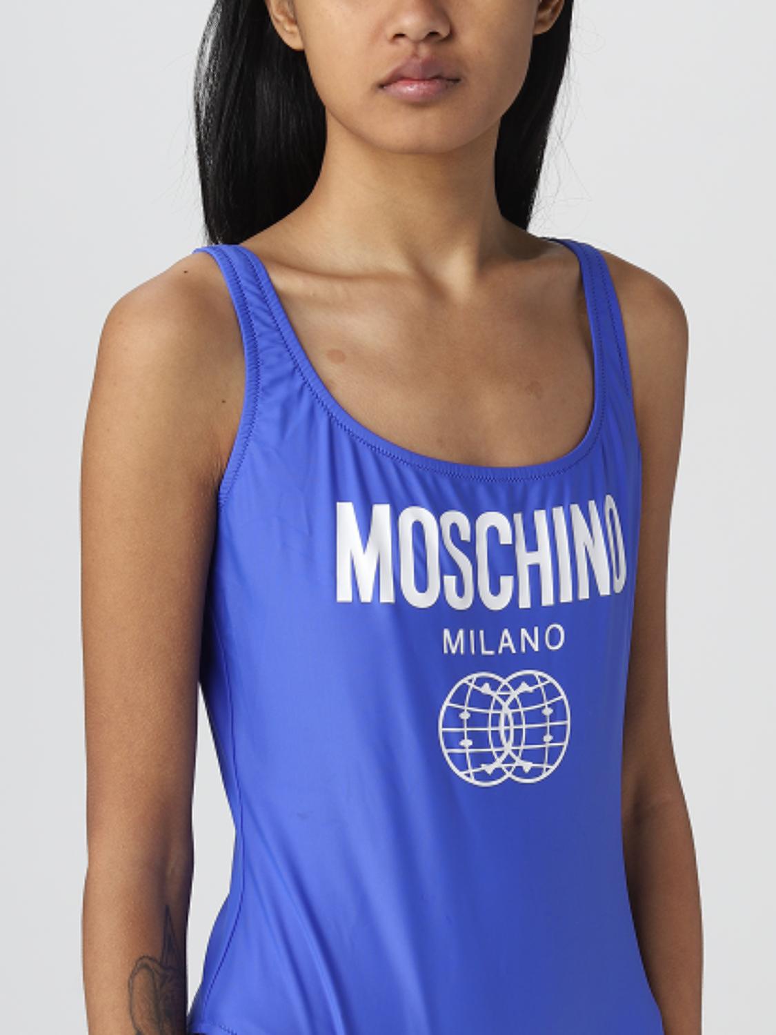 MOSCHINO COUTURE swimsuit for woman Gnawed Blue Moschino Couture
