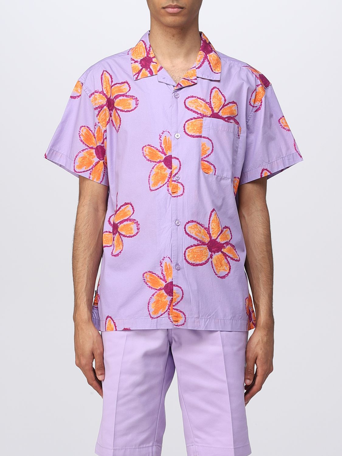 OBEY: Camisa hombre, Lavanda | Camisa 181210371 en línea en GIGLIO.COM