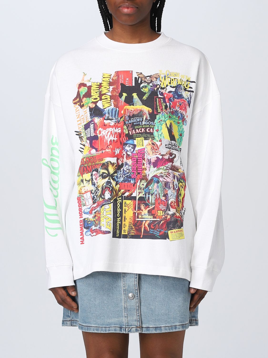 We11 Done Sweatshirt We11done Woman Color White