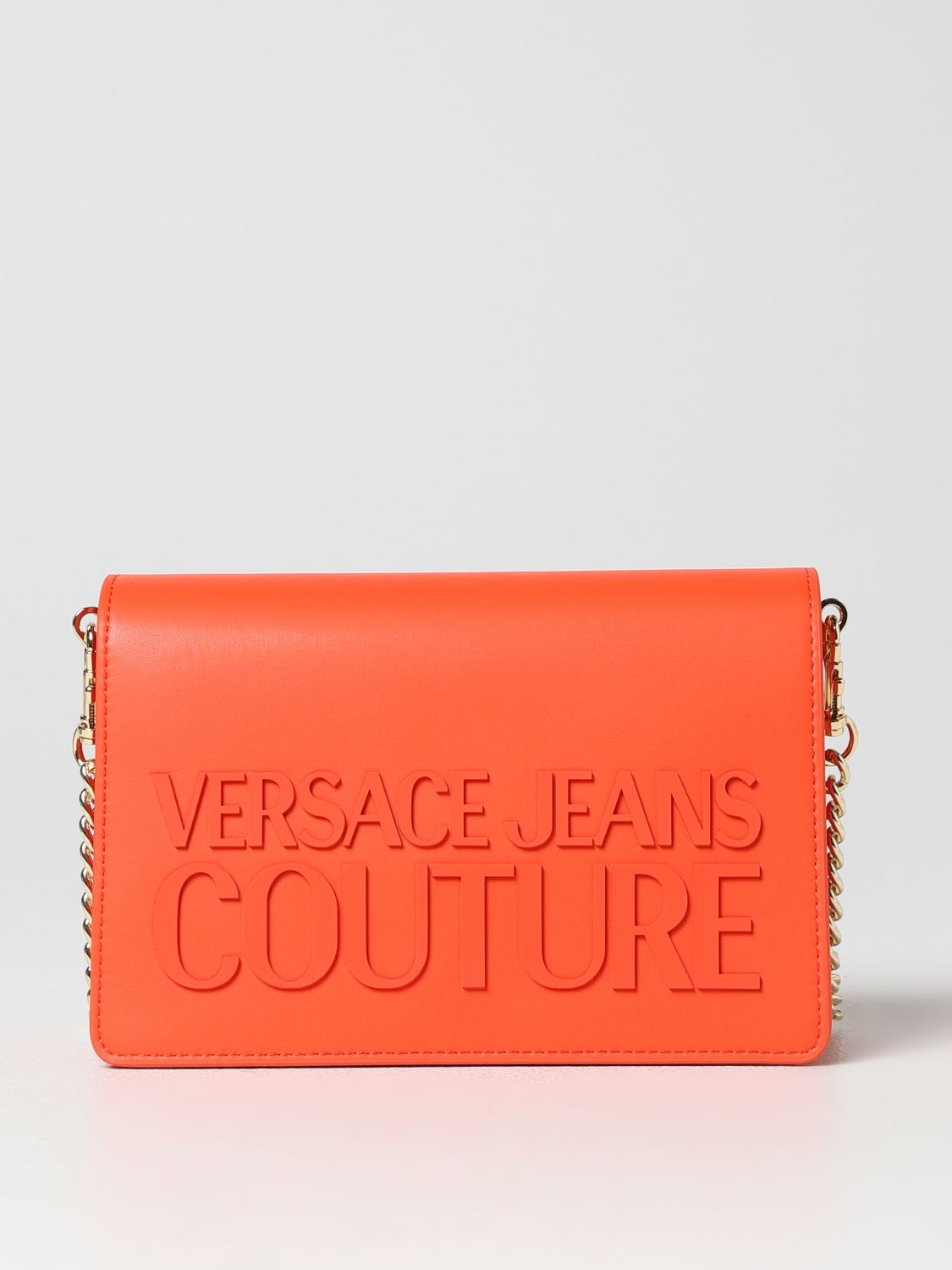 Versace Jeans Couture Mini Bag  Woman In Orange