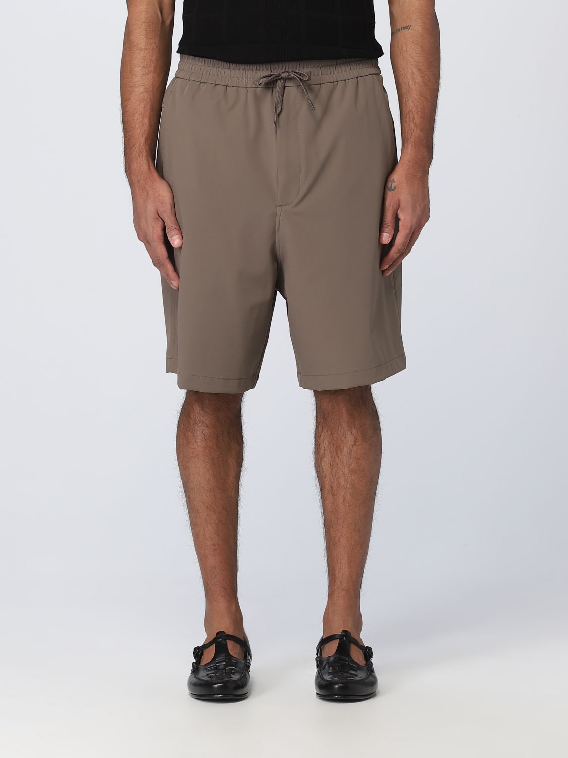 EMPORIO ARMANI: shorts nylon - Brown | Emporio Armani short online on GIGLIO.COM