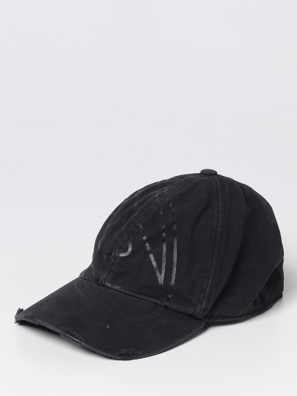 DIESEL: hat for man - Black | Diesel hat A091630NHAL online on GIGLIO.COM