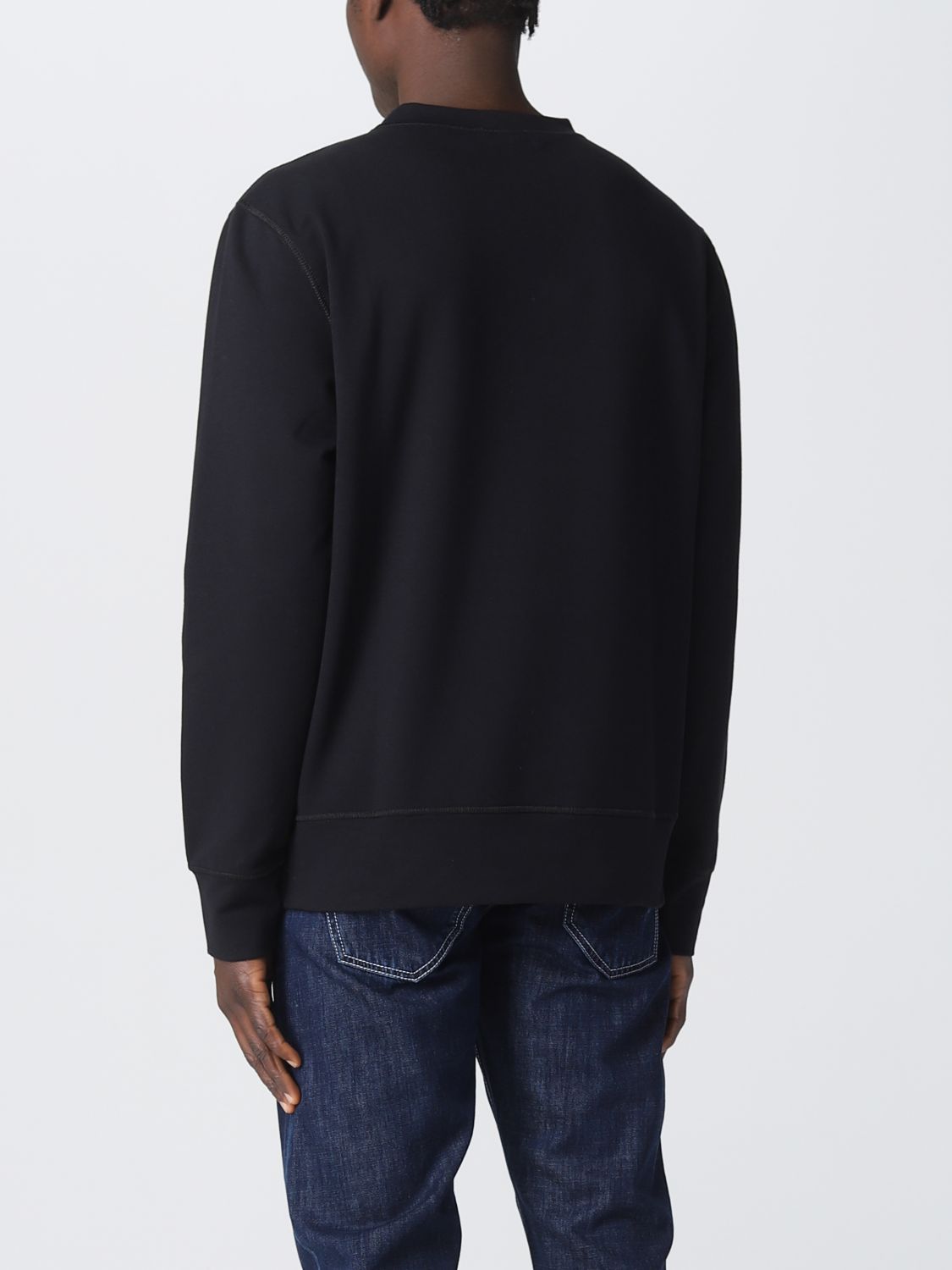 KITON: sweatshirt for man - Black | Kiton sweatshirt UMK025917 online ...