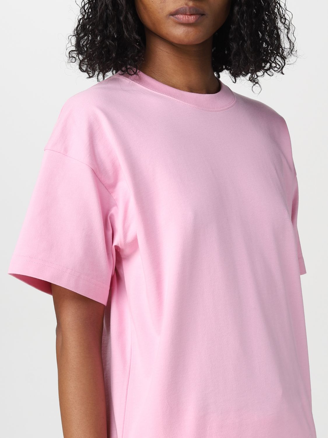 Caps Tshirt Boxy Fit in Pink  Balenciaga US