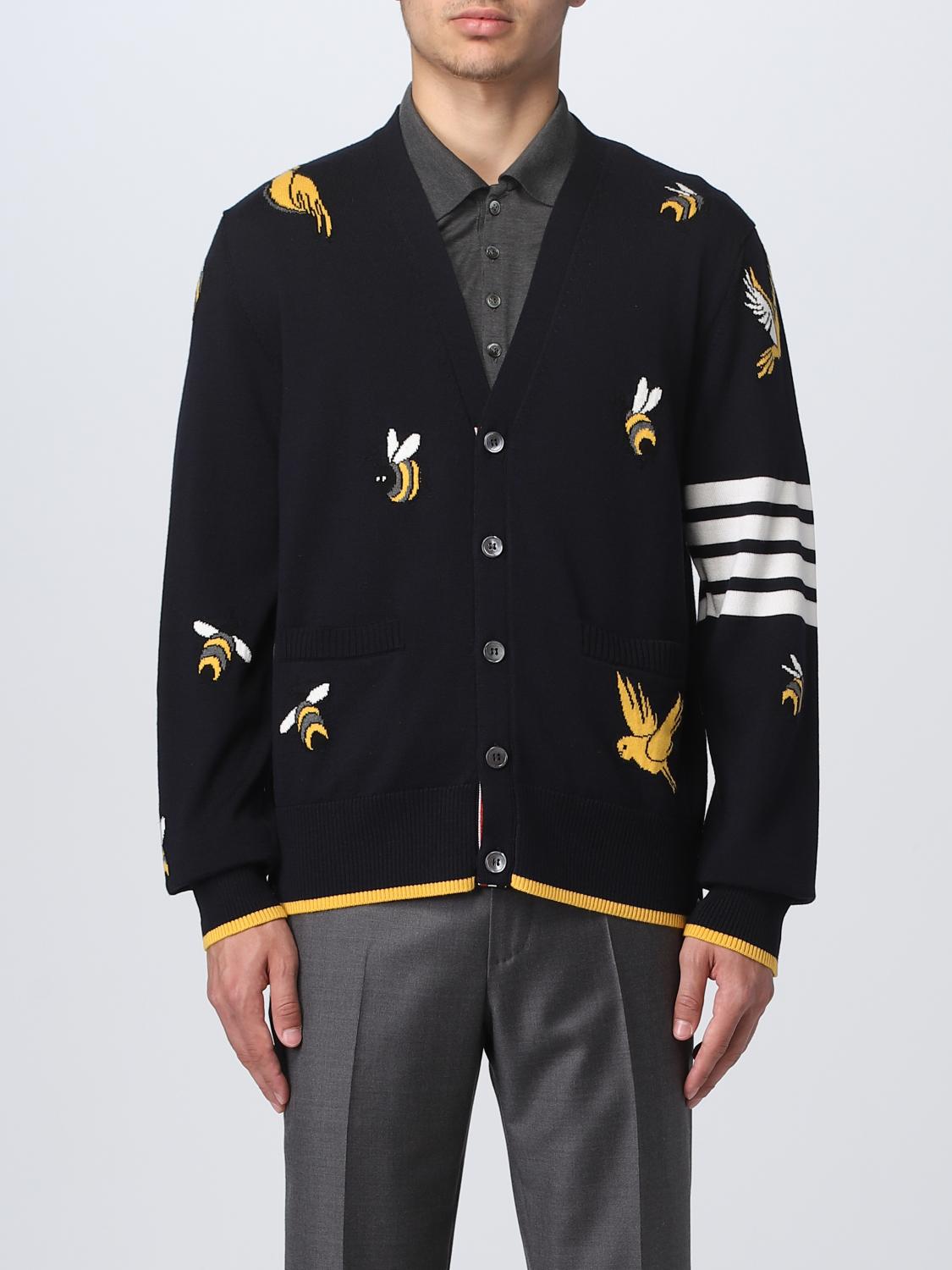 Shop Thom Browne Sweater Men Color Blue