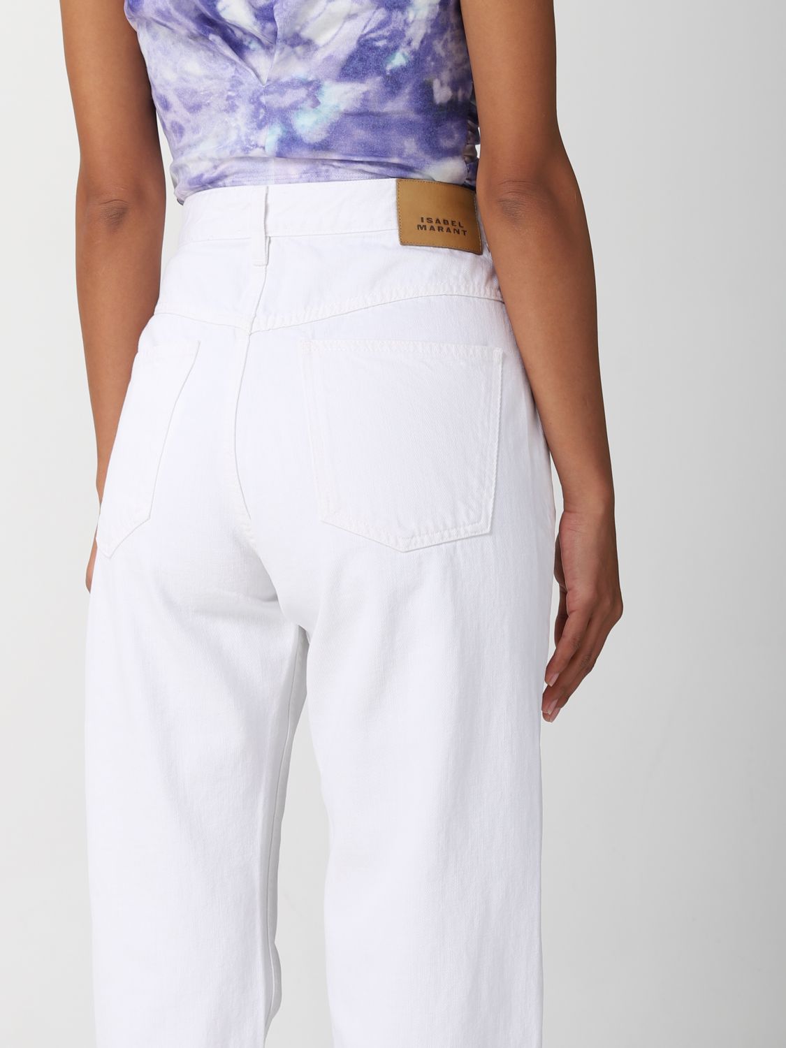 Erhvervelse Montgomery Industriel ISABEL MARANT ETOILE: jeans for woman - White | Isabel Marant Etoile jeans  PA0054FCA2H01I online on GIGLIO.COM