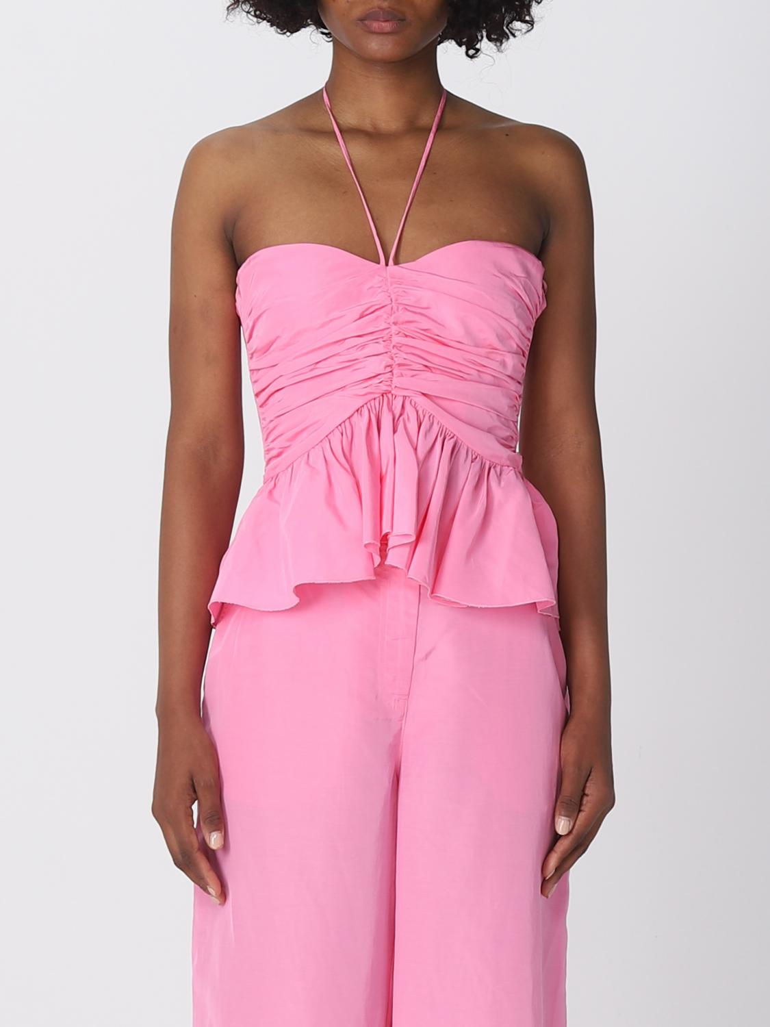 Msgm Top  Damen Farbe Pink