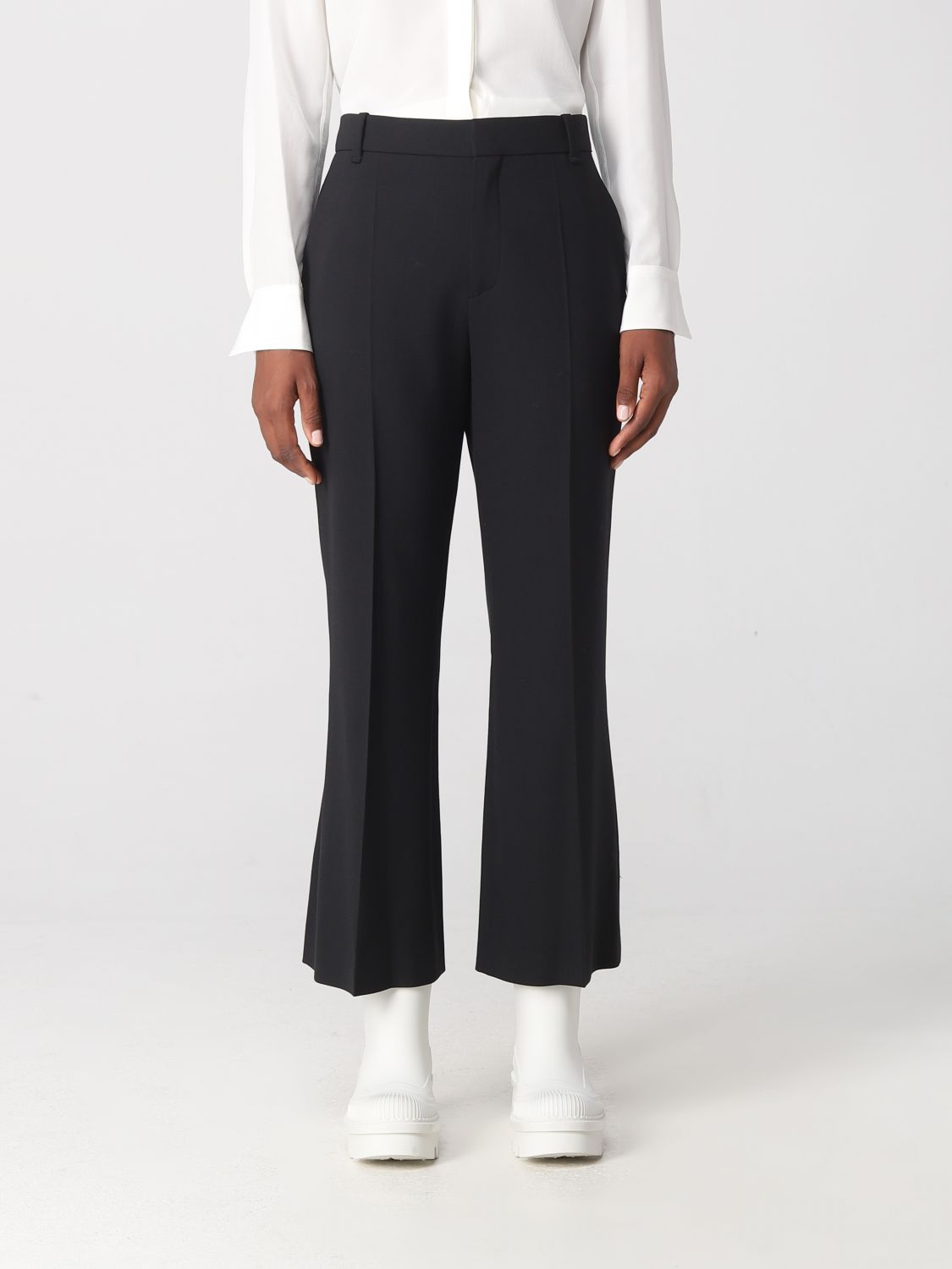Chloé Pants In Stretch Wool In Black
