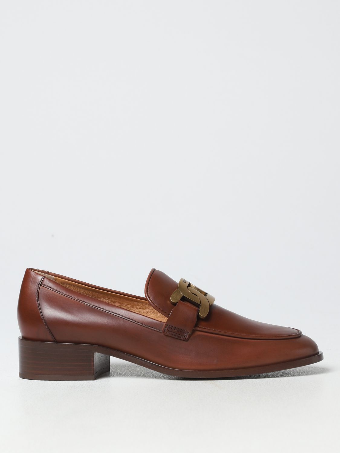 Tod's Leather Moccasins In Brown
