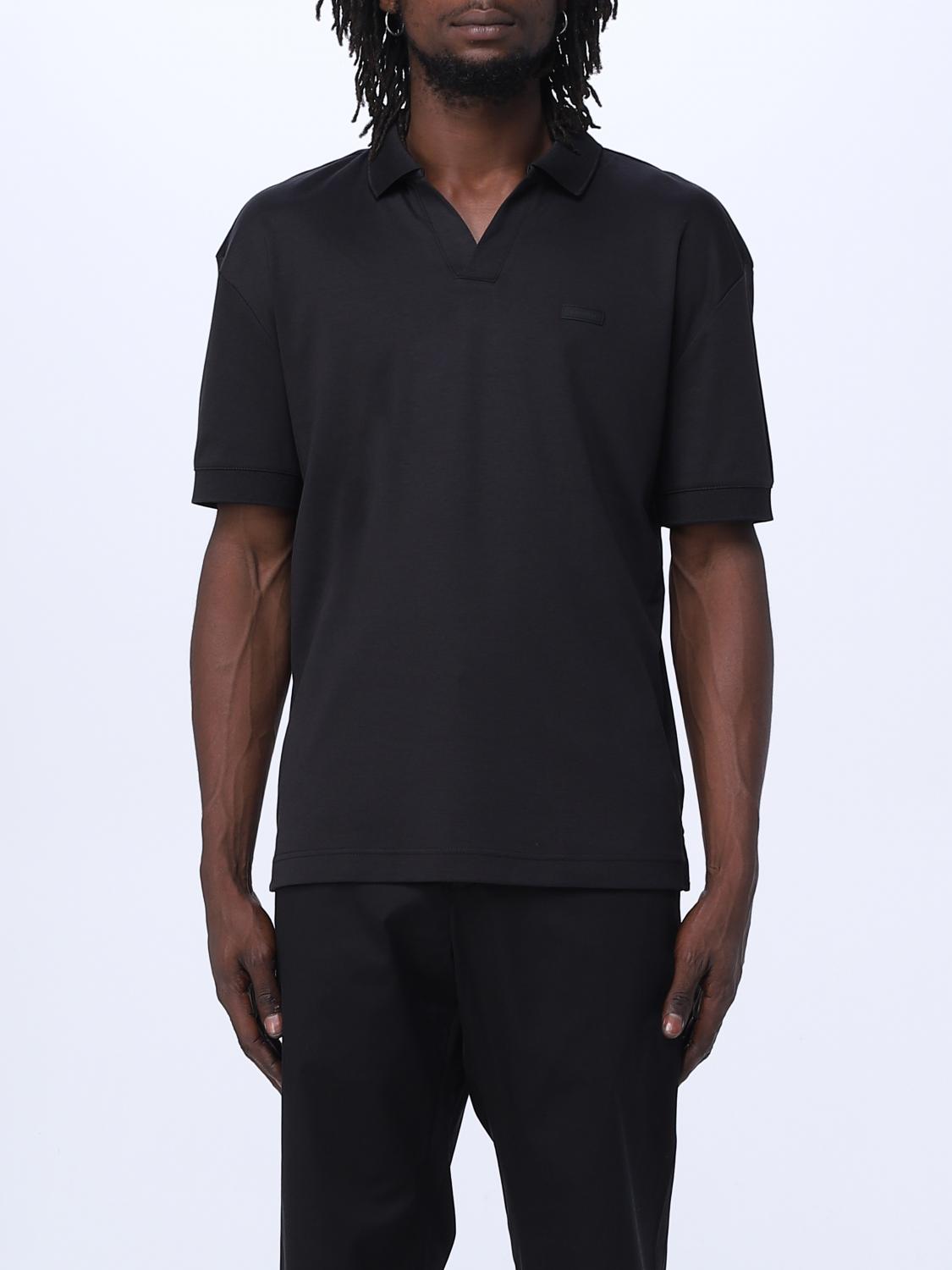 Polo Shirt CALVIN KLEIN Men colour Black