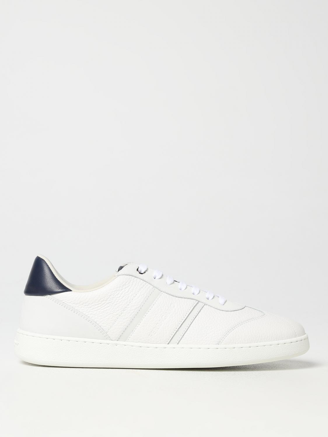 Ferragamo White Low Top Signature Sneakers In White