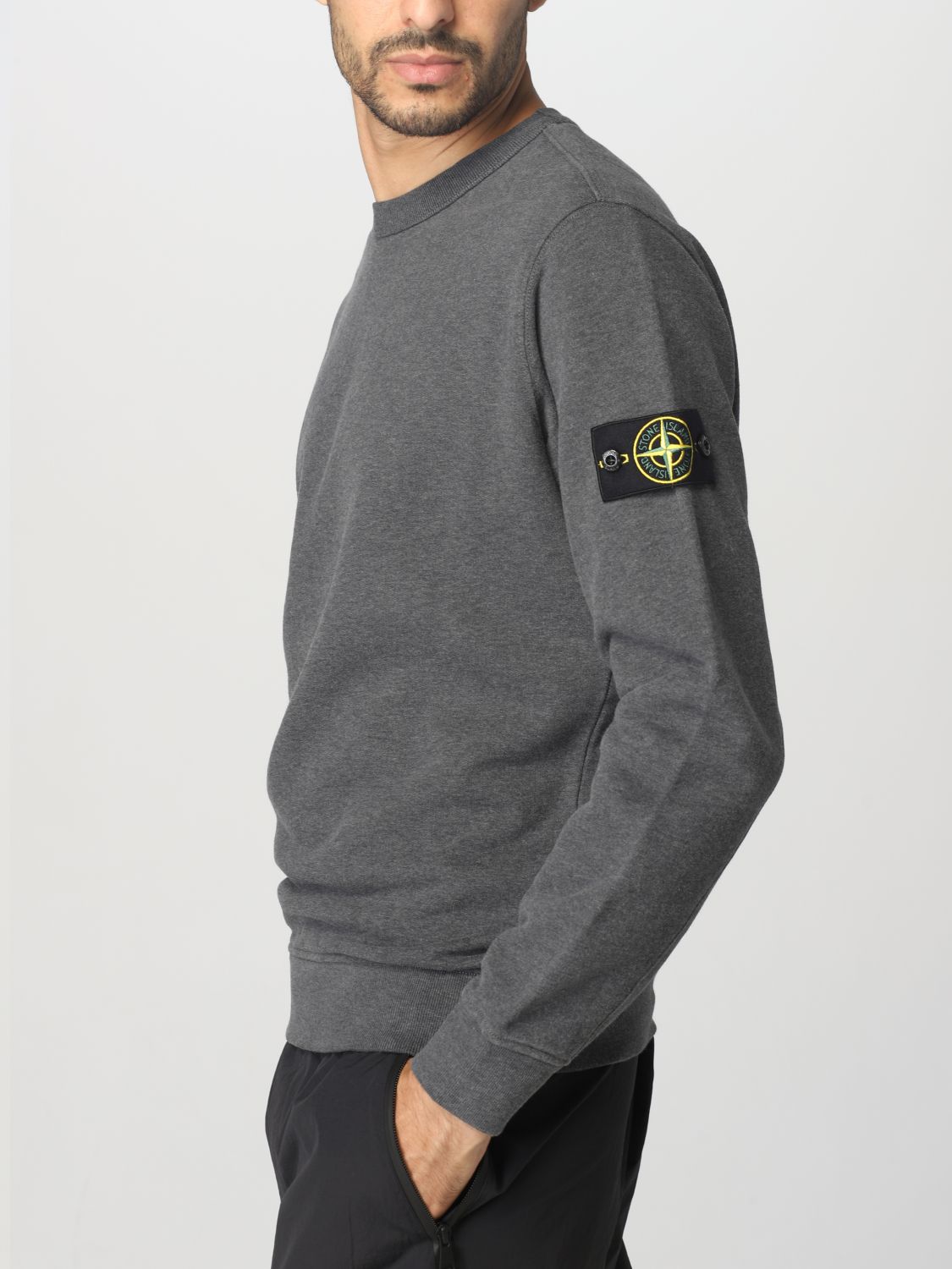 STONE ISLAND sweatshirt for man Charcoal Stone Island