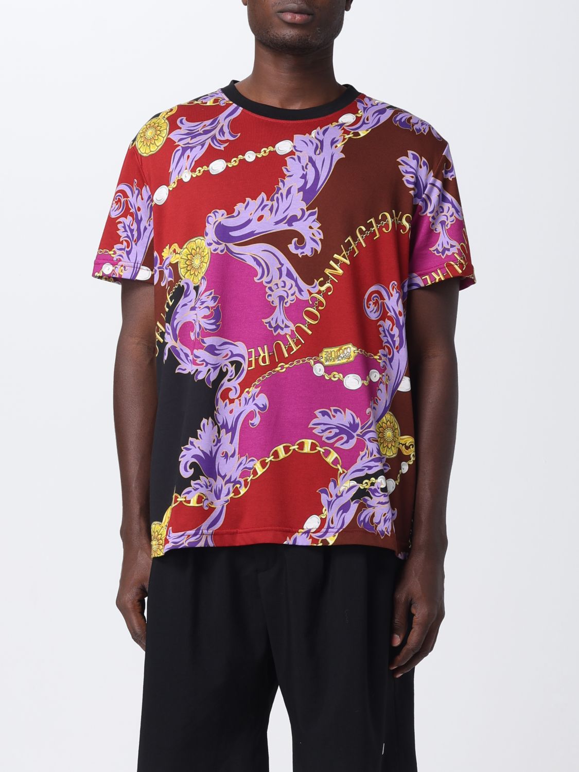 Versace Jeans Couture T-shirt  Men In Violet