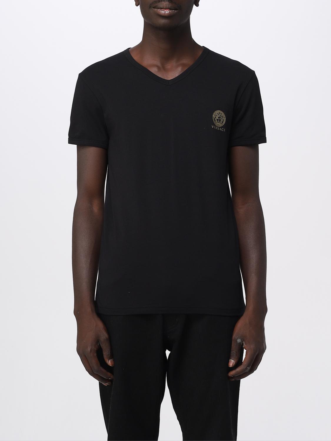 Versace T-shirt  Men Color Black