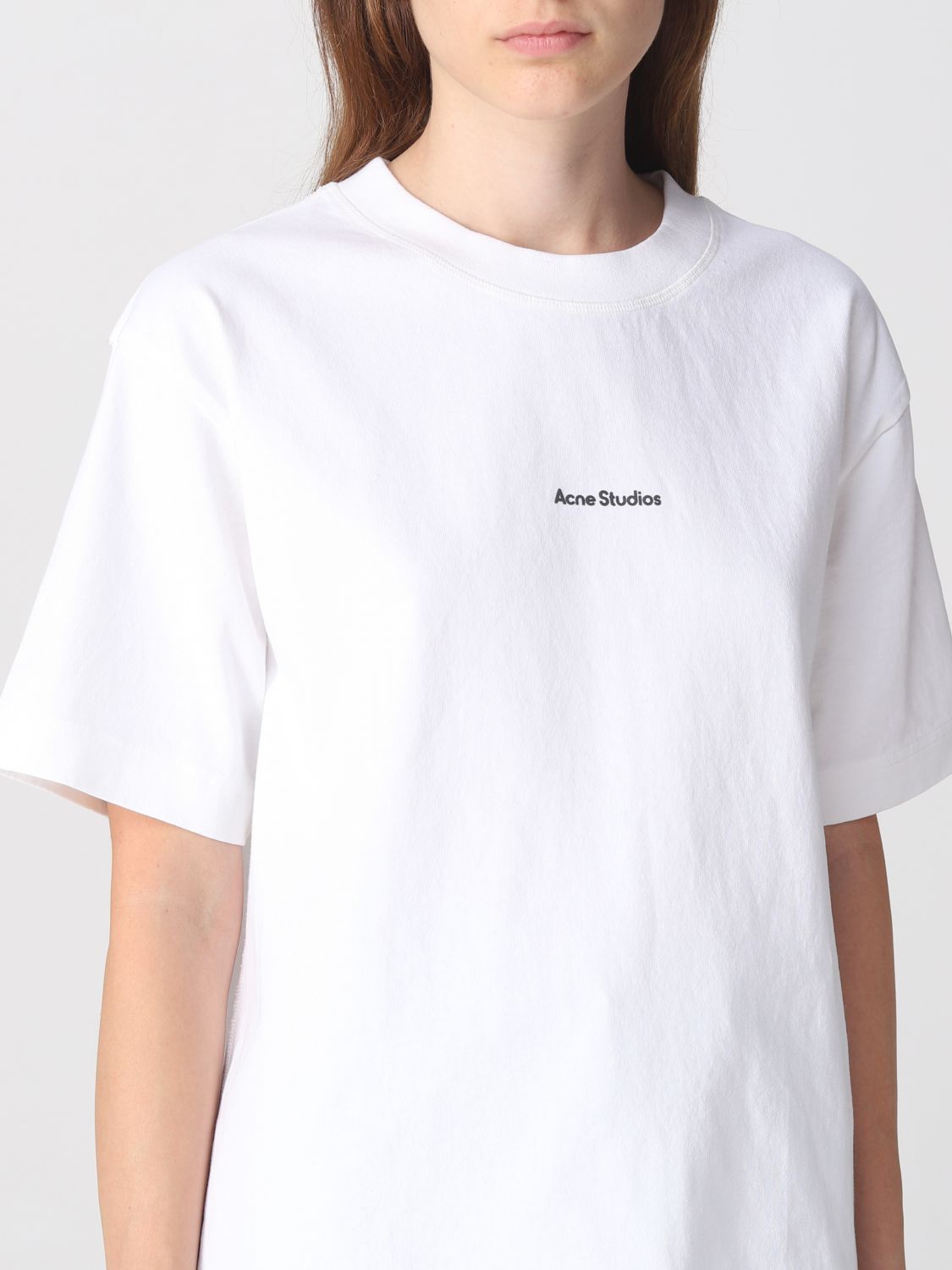 ACNE STUDIOS: t-shirt for woman - White | Acne Studios t-shirt