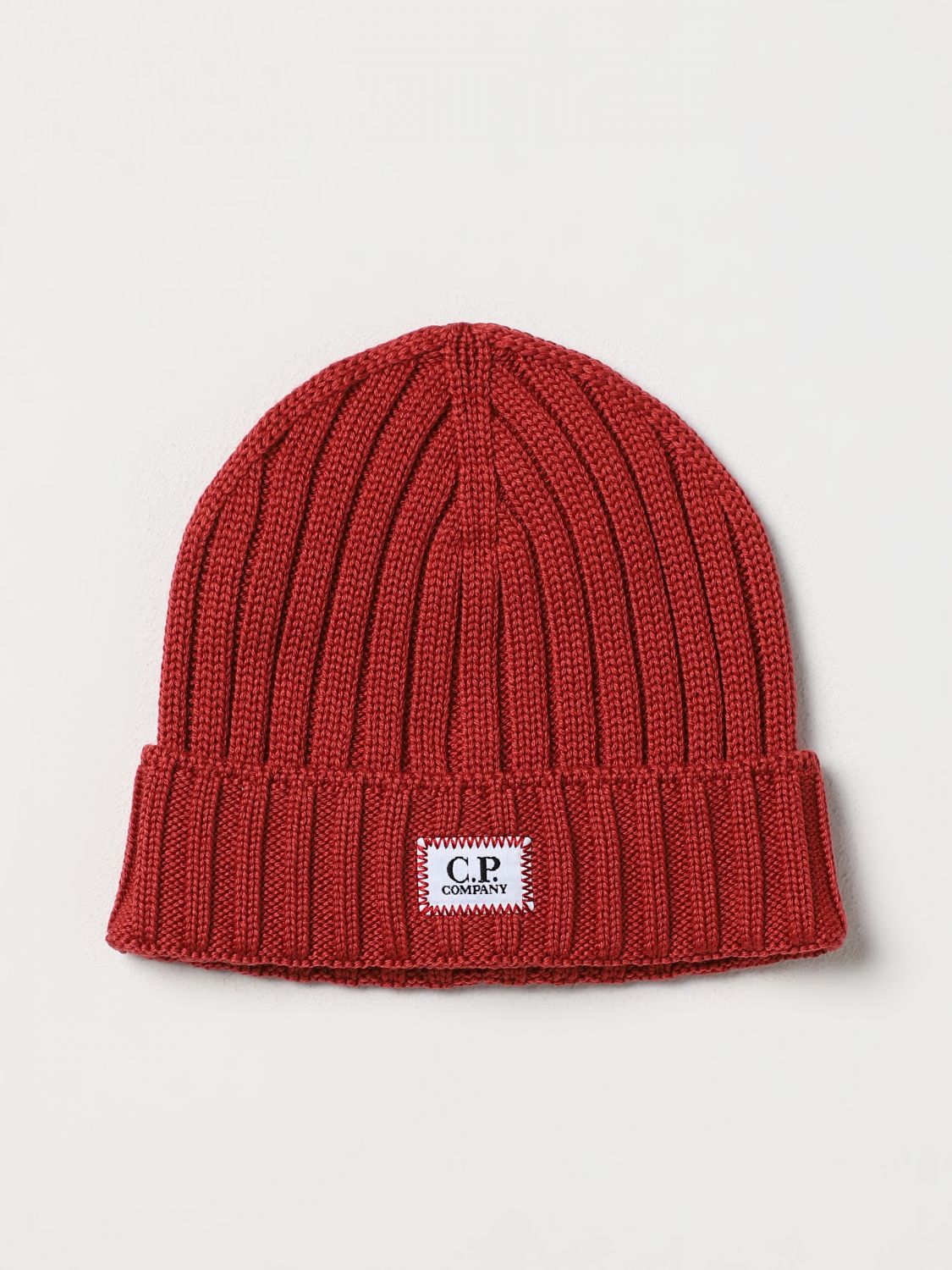 Chapeau / bonnet Cp Company Rouge taille 56 cm en Coton - 38861105
