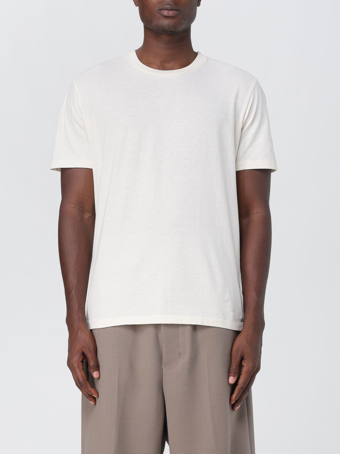 Shop Maison Margiela Set Of 3 T-shirts In Organic Jersey In White