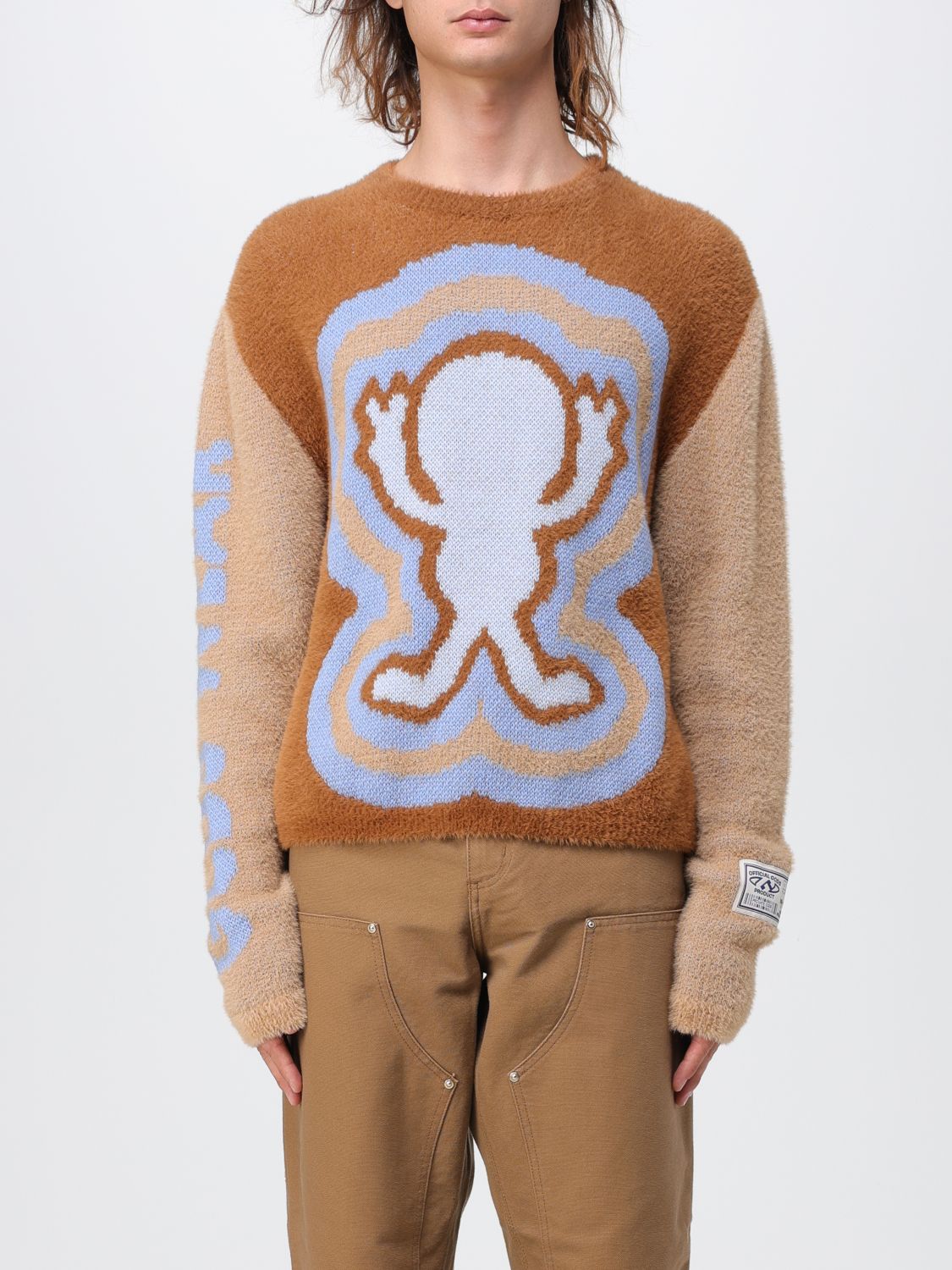Shop Gcds Sweater  Men Color Beige